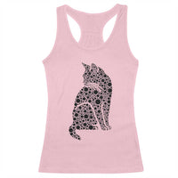 Polka Dot Black Cat Racerback Tank Top International Dot Day Gift