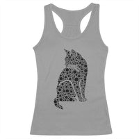 Polka Dot Black Cat Racerback Tank Top International Dot Day Gift