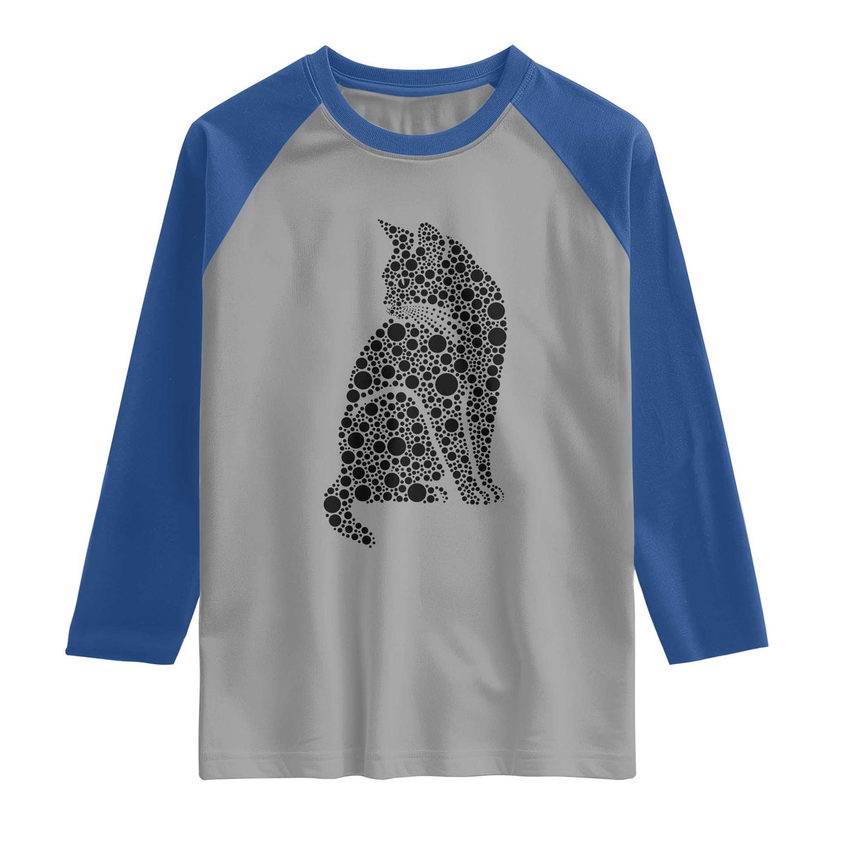 Polka Dot Black Cat Raglan Shirt International Dot Day Gift