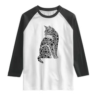 Polka Dot Black Cat Raglan Shirt International Dot Day Gift