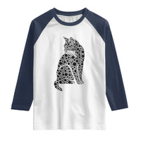 Polka Dot Black Cat Raglan Shirt International Dot Day Gift