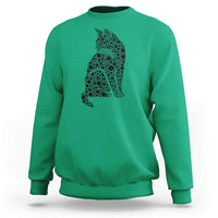 Polka Dot Black Cat Sweatshirt International Dot Day Gift