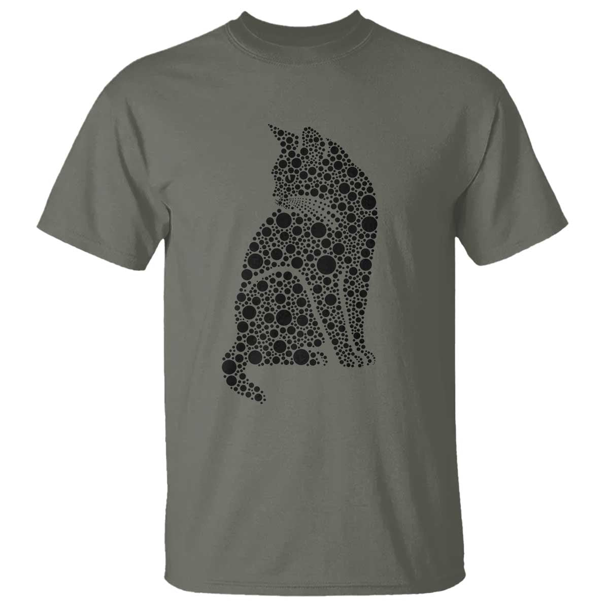 Polka Dot Black Cat T Shirt International Dot Day Gift