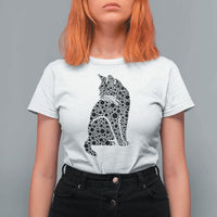 Polka Dot Black Cat T Shirt For Women International Dot Day Gift