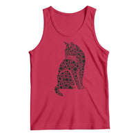 Polka Dot Black Cat Tank Top International Dot Day Gift