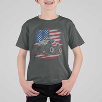 Patriotic Monster Truck Polka Dot T Shirt For Kid Dot Day Gift