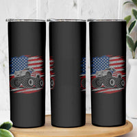 Patriotic Monster Truck Polka Dot Skinny Tumbler Dot Day Gift