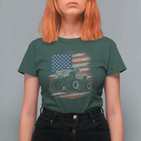 Patriotic Monster Truck Polka Dot T Shirt For Women Dot Day Gift