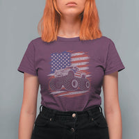 Patriotic Monster Truck Polka Dot T Shirt For Women Dot Day Gift