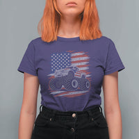 Patriotic Monster Truck Polka Dot T Shirt For Women Dot Day Gift