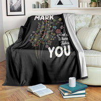 Happy Dot Day Throw Blanket Make Your Mark And See Where It Takes You