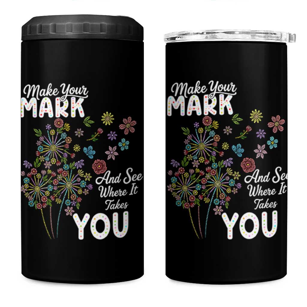 Happy Dot Day 4 in 1 Can Cooler Tumbler Make Your Mark And See Where It Takes You