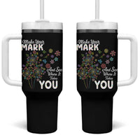 Happy Dot Day Tumbler With Handle Make Your Mark And See Where It Takes You