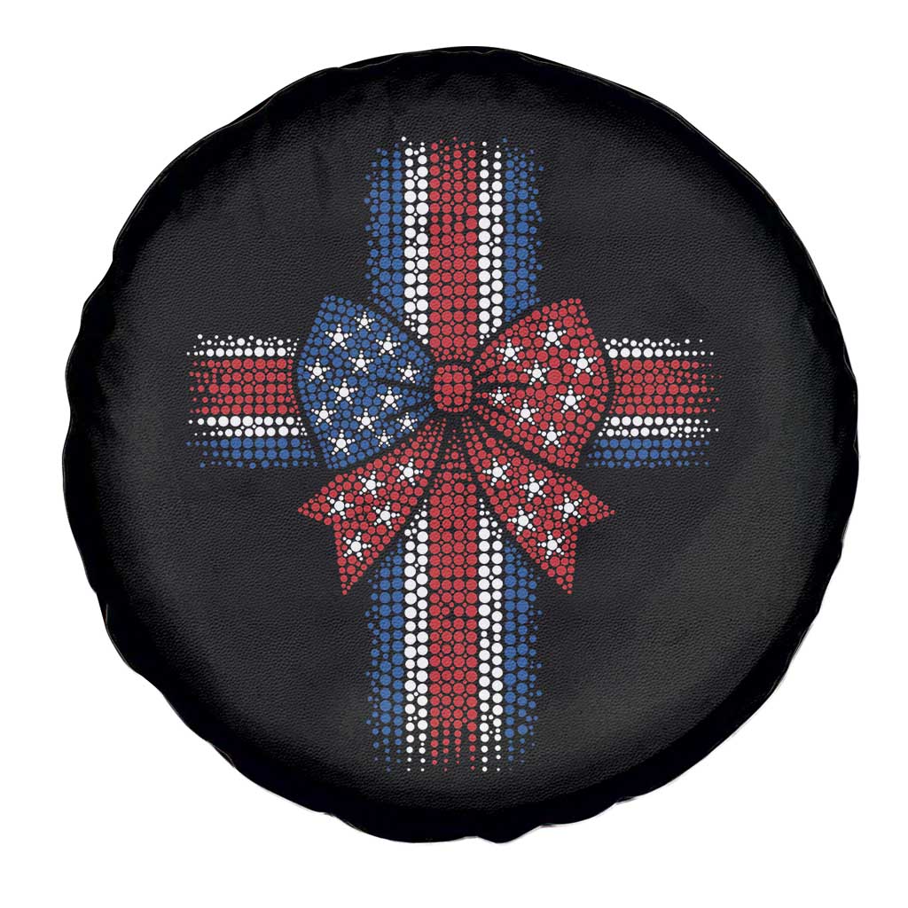 Dot Day Christian Spare Tire Cover Patriotic Polka Dot Cross