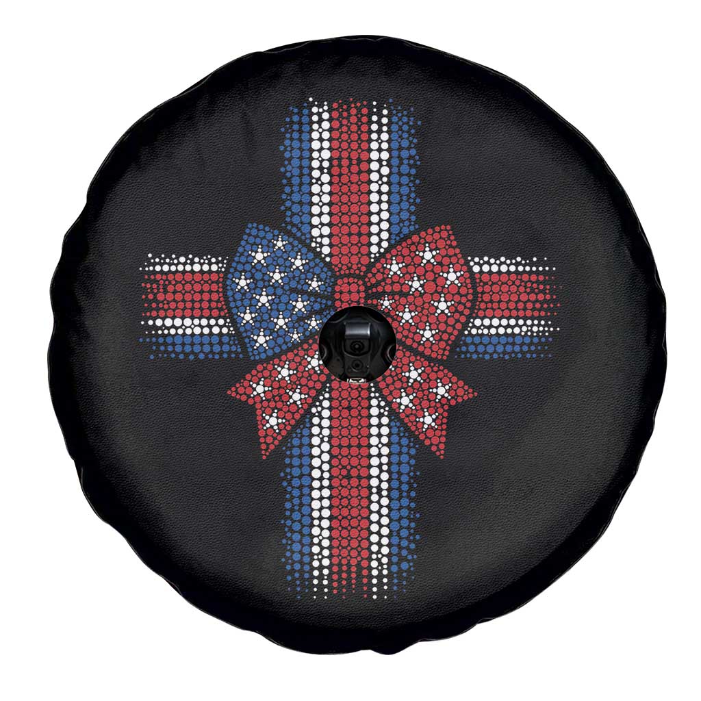 Dot Day Christian Spare Tire Cover Patriotic Polka Dot Cross