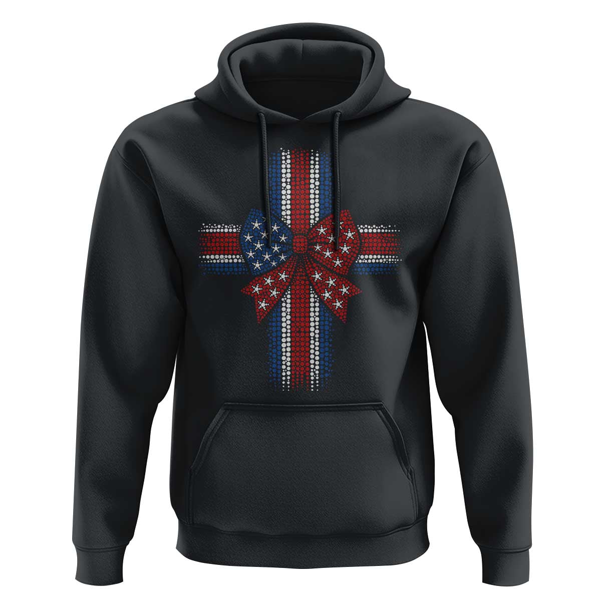 Dot Day Christian Hoodie Patriotic Polka Dot Cross