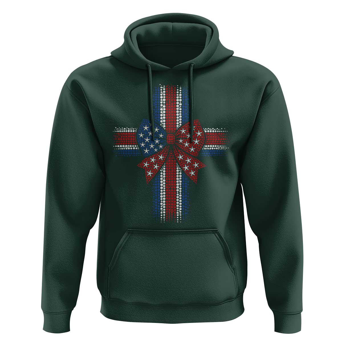Dot Day Christian Hoodie Patriotic Polka Dot Cross