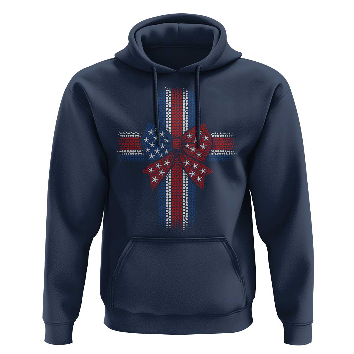 Dot Day Christian Hoodie Patriotic Polka Dot Cross