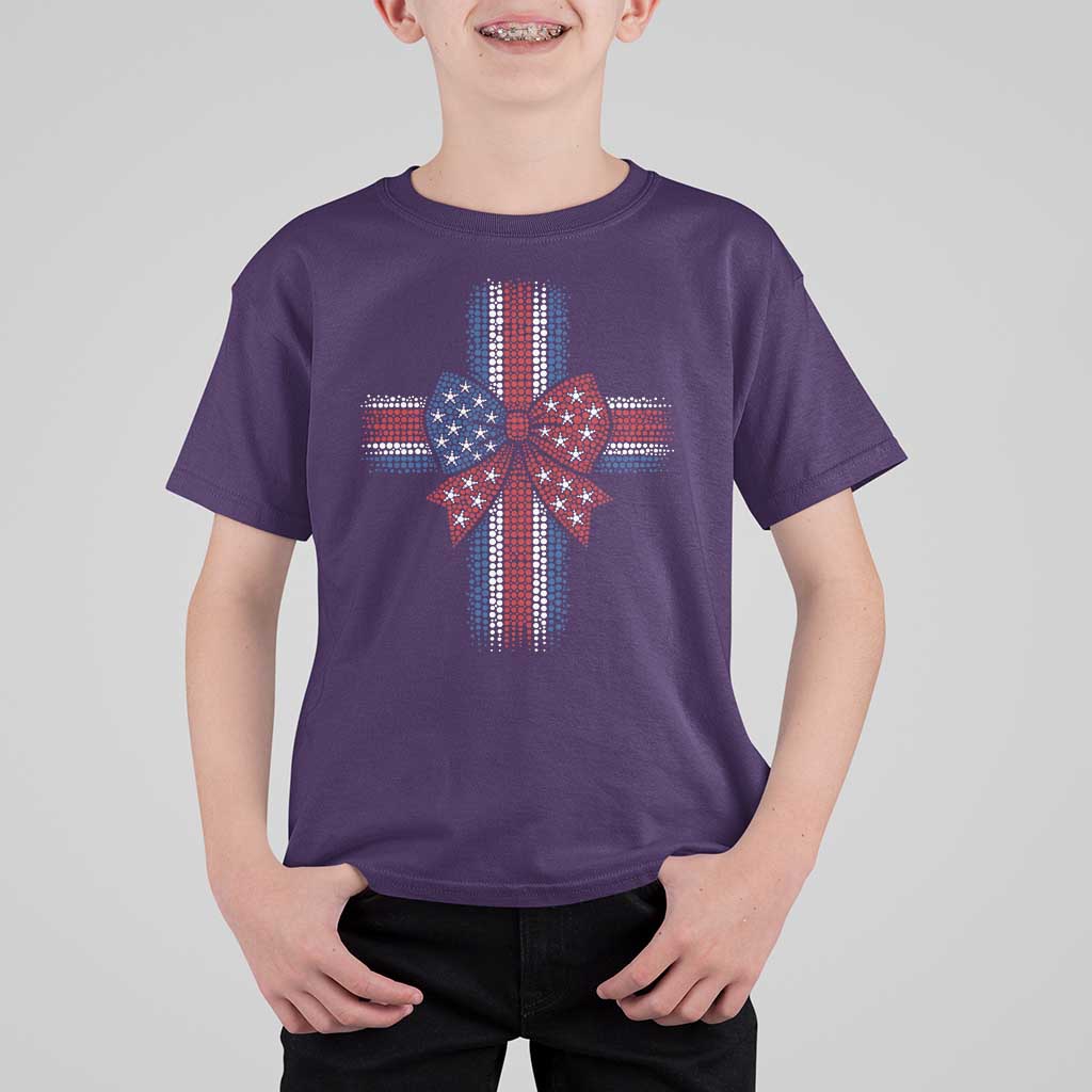 Dot Day Christian T Shirt For Kid Patriotic Polka Dot Cross
