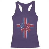 Dot Day Christian Racerback Tank Top Patriotic Polka Dot Cross