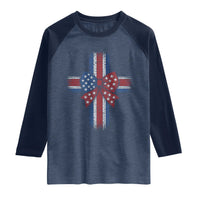 Dot Day Christian Raglan Shirt Patriotic Polka Dot Cross