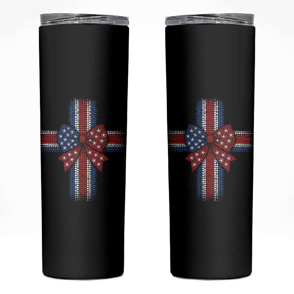 Dot Day Christian Skinny Tumbler Patriotic Polka Dot Cross