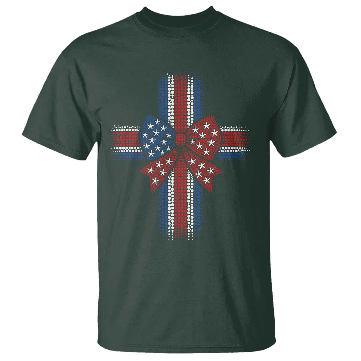 Dot Day Christian T Shirt Patriotic Polka Dot Cross