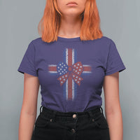 Dot Day Christian T Shirt For Women Patriotic Polka Dot Cross