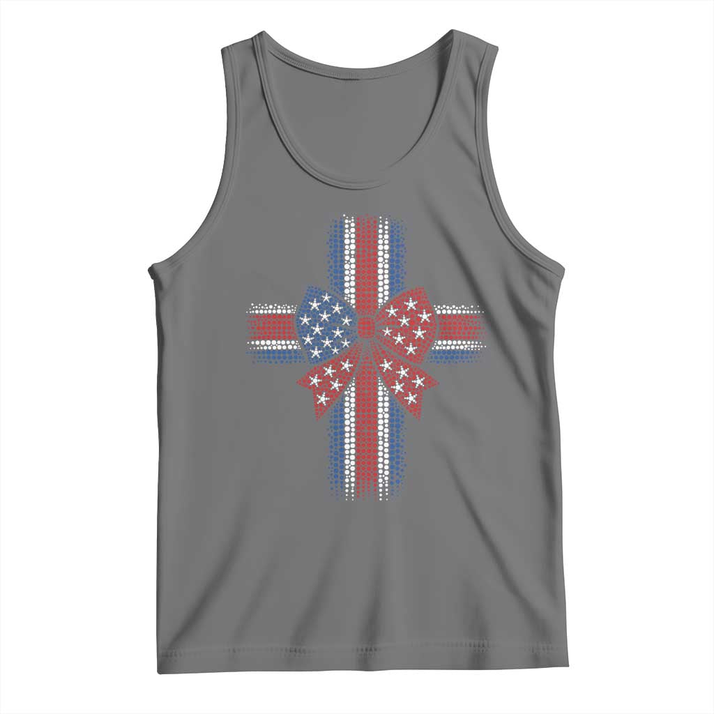 Dot Day Christian Tank Top Patriotic Polka Dot Cross