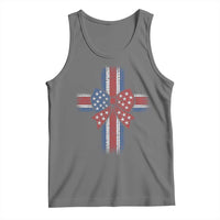 Dot Day Christian Tank Top Patriotic Polka Dot Cross