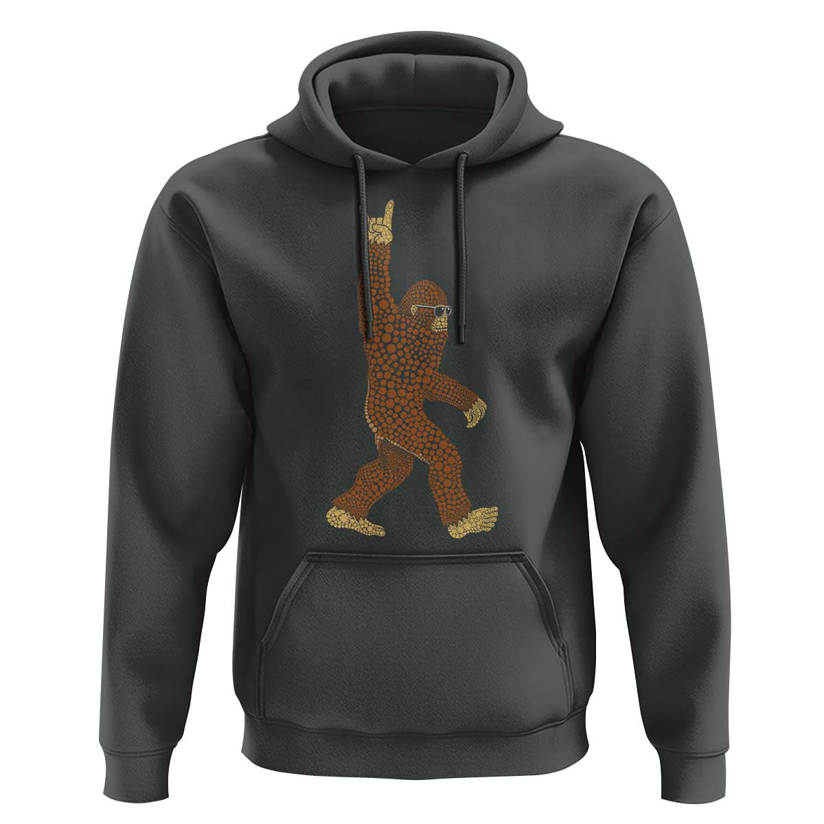 Funny Polka Dot Bigfoot Rock On Hoodie Dot Day Gift