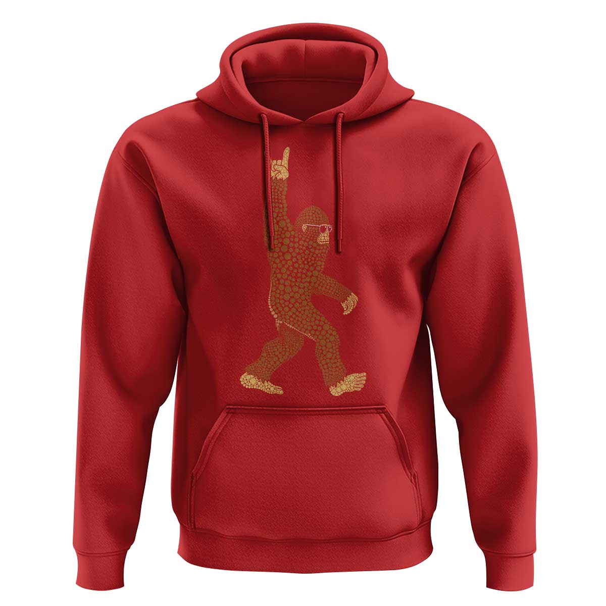 Funny Polka Dot Bigfoot Rock On Hoodie Dot Day Gift