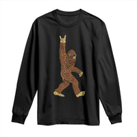 Funny Polka Dot Bigfoot Rock On Long Sleeve Shirt Dot Day Gift