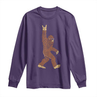 Funny Polka Dot Bigfoot Rock On Long Sleeve Shirt Dot Day Gift