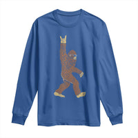 Funny Polka Dot Bigfoot Rock On Long Sleeve Shirt Dot Day Gift