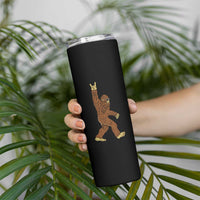 Funny Polka Dot Bigfoot Rock On Skinny Tumbler Dot Day Gift