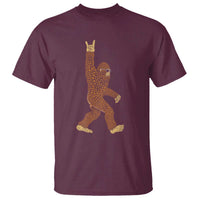 Funny Polka Dot Bigfoot Rock On T Shirt Dot Day Gift