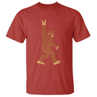 Funny Polka Dot Bigfoot Rock On T Shirt Dot Day Gift