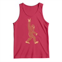 Funny Polka Dot Bigfoot Rock On Tank Top Dot Day Gift