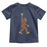 Funny Polka Dot Bigfoot Rock On Toddler T Shirt Dot Day Gift