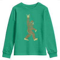 Funny Polka Dot Bigfoot Rock On Youth Sweatshirt Dot Day Gift