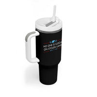 No One Is Illegal On Stolen Land Tumbler With Handle Indigenous Peoples Pride