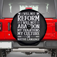 Native American Pride Spare Tire Cover I Will Not Conform I Will Not Abandon My Traditions
