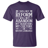 Native American Pride T Shirt I Will Not Conform I Will Not Abandon My Traditions