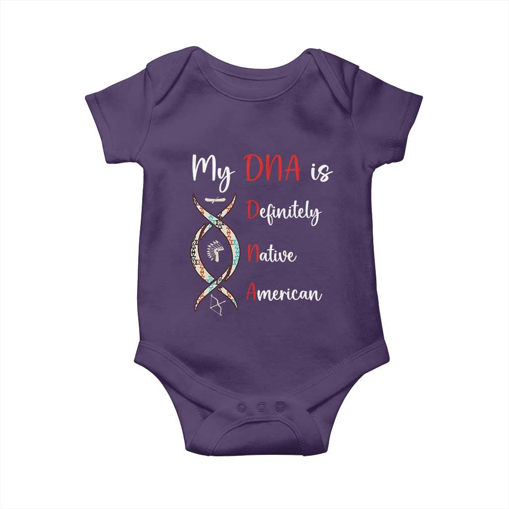 My DNA Is Definitely Native American Baby Onesie Indigenous Pride