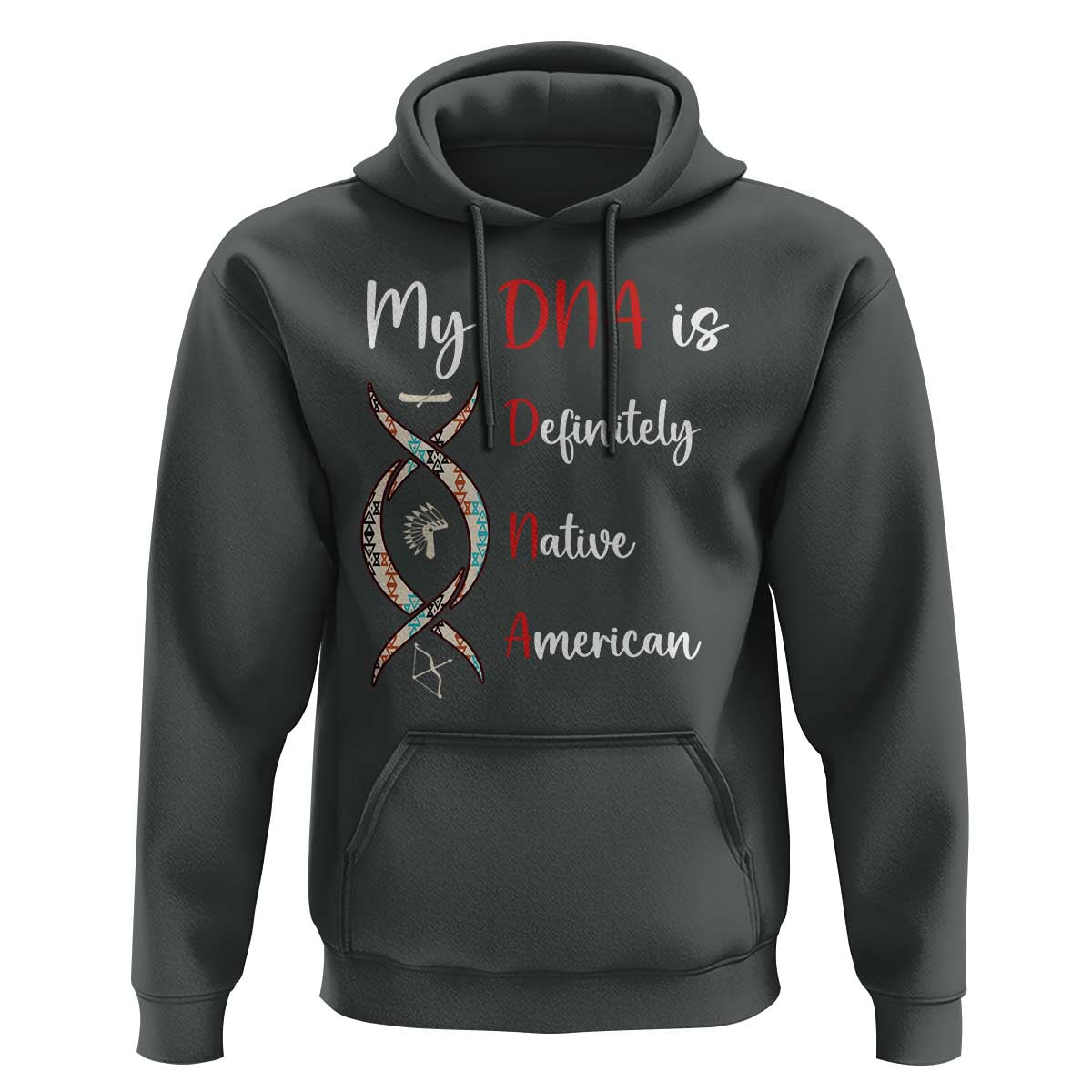My DNA Is Definitely Native American Hoodie Indigenous Pride