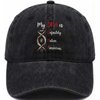 My DNA Is Definitely Native American Washed Cotton Baseball Cap Indigenous Pride
