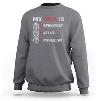My DNA Is Definitely Native American Sweatshirt Native Roots Pride