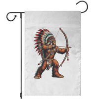Native American Bigfoot Chief Garden Flag Forest Warrior Pride Graphic