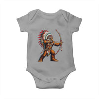 Native American Bigfoot Chief Baby Onesie Forest Warrior Pride Graphic